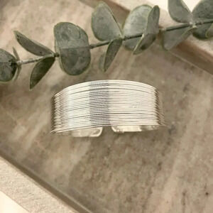 925 Sterling Silver Thick Bracelet Wide Large Cuff Bracelet Bangle Bracelet